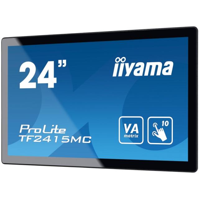 iiyama - ProLite TF2415MC-B2 pantalla para PC 60,5 cm (23.8") 1920 x 1080 Pixeles Full HD LED Pantalla táctil Multi-usuario Negr