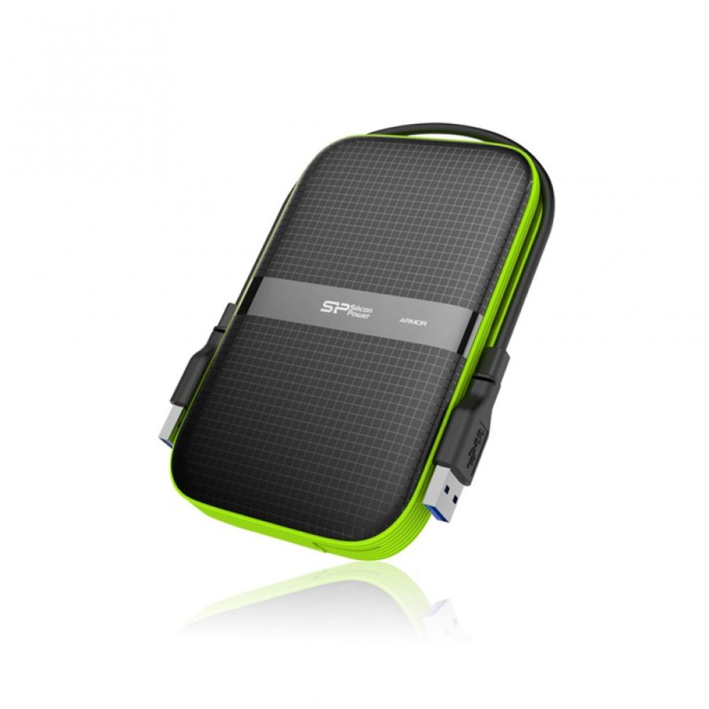 Silicon Power - Armor A60 disco duro externo 5000 GB Negro, Verde