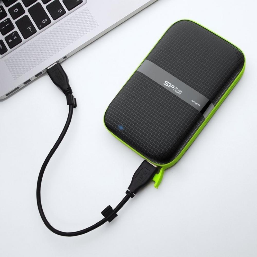 Silicon Power - Armor A60 disco duro externo 5000 GB Negro, Verde