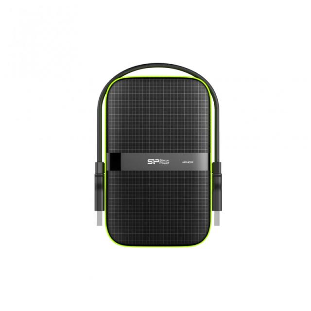 Silicon Power - Armor A60 disco duro externo 5000 GB Negro, Verde