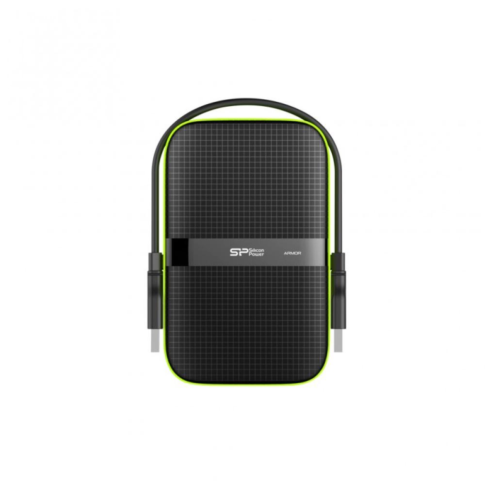 Silicon Power - Armor A60 disco duro externo 5000 GB Negro, Verde