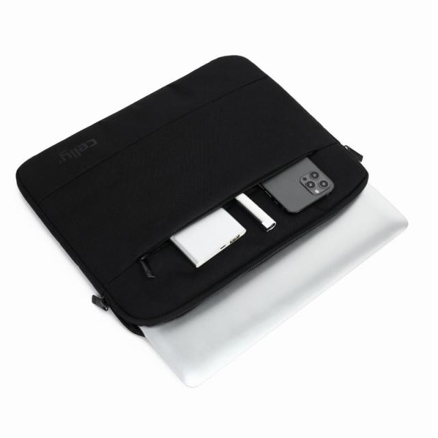 Celly - NOMADSLEEVEBK maletines para portátil 33 cm (13") Funda Negro