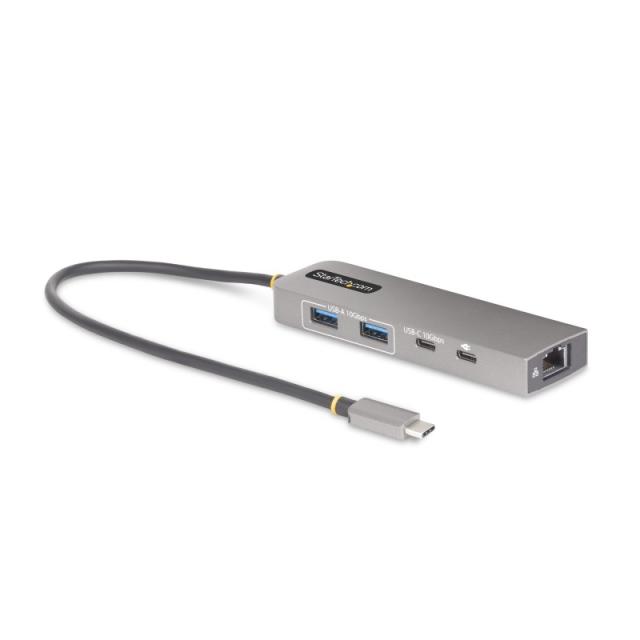 StarTech.com - Hub USB-C de 3 Puertos con Red Ethernet de 2,5Gbps y Entrega de Alimentación PD de 100W de Paso - USB 3.2 10Gbps