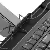 Neomounts - DS90-325BL1 Soporte de sobremesa para puesto de trabajo de pie/sentado 17-32" - resorte de gas