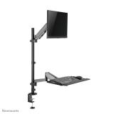 Neomounts - DS90-325BL1 Soporte de sobremesa para puesto de trabajo de pie/sentado 17-32" - resorte de gas