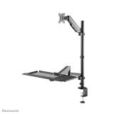 Neomounts - DS90-325BL1 Soporte de sobremesa para puesto de trabajo de pie/sentado 17-32" - resorte de gas