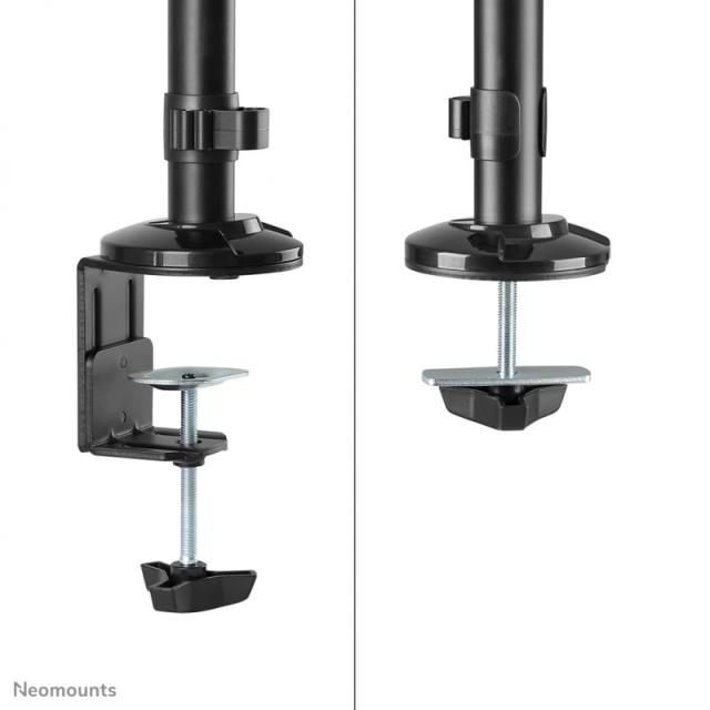 Neomounts - DS90-325BL1 Soporte de sobremesa para puesto de trabajo de pie/sentado 17-32" - resorte de gas