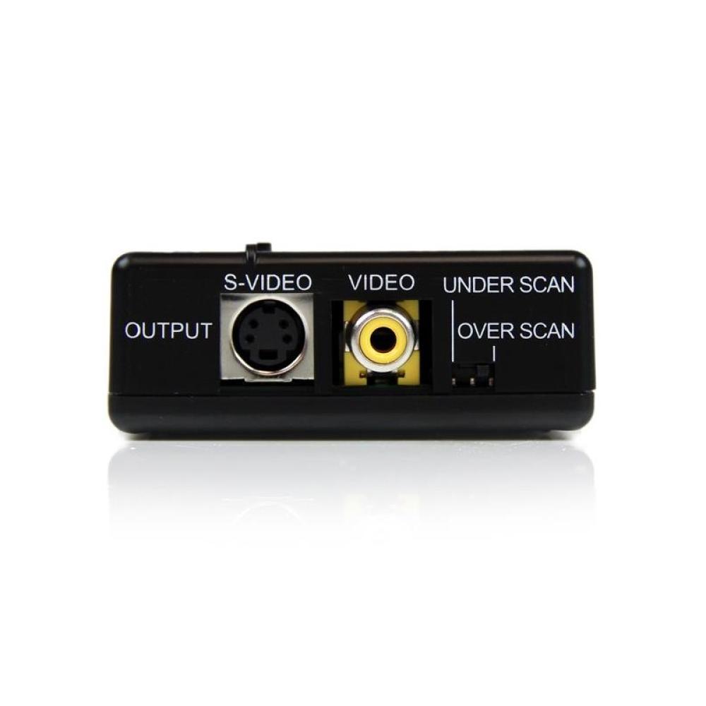 StarTech.com - Adaptador Conversor de Vídeo VGA HD15 a Vídeo Compuesto RCA o S-Video - Composite - Convertidor PC a TV