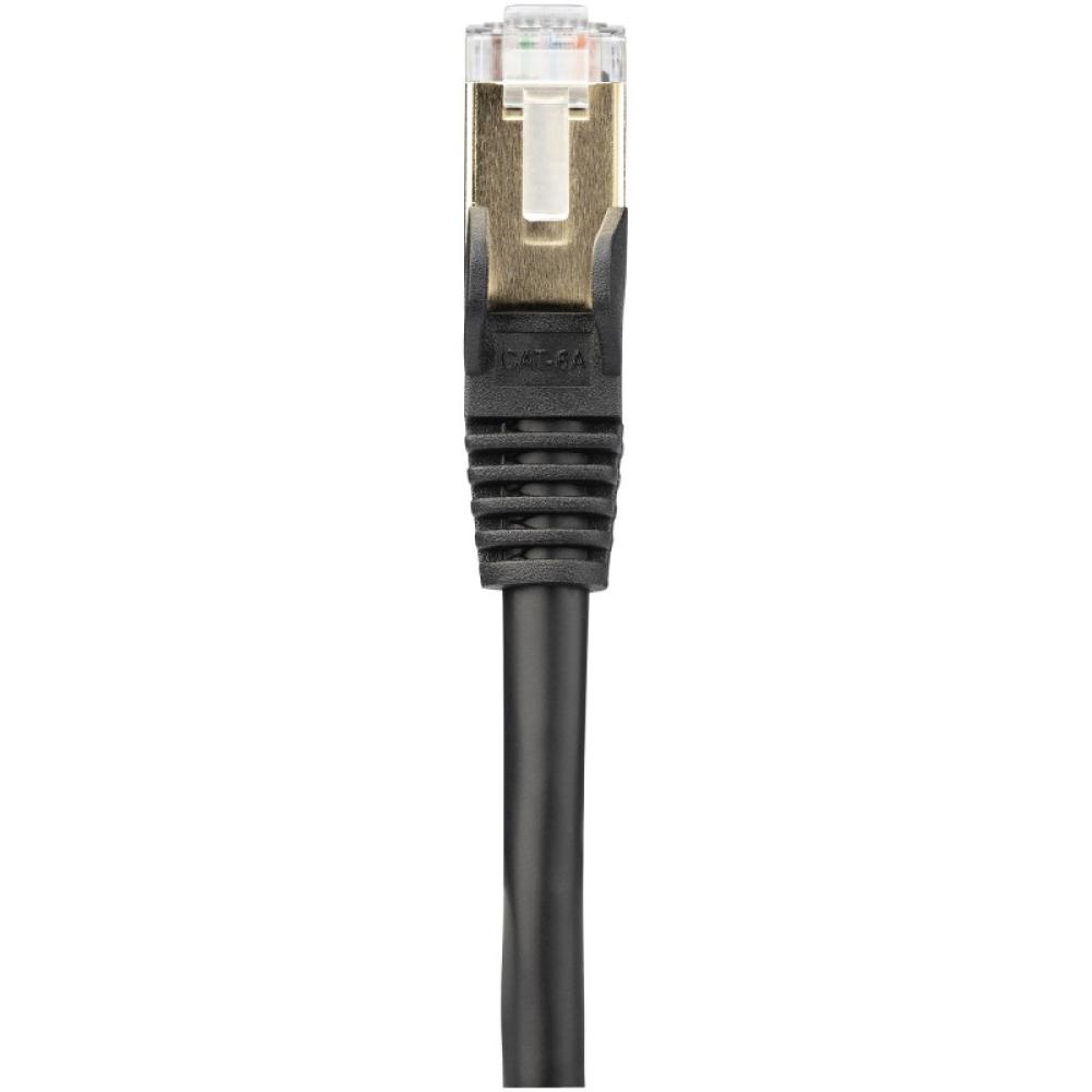 StarTech.com - Cable 7m Ethernet CAT6a - Cable de Red de 10 Gigabits Blindado Snagless RJ45 PoE de 100W - Latiguill - 6ASPAT7MBK