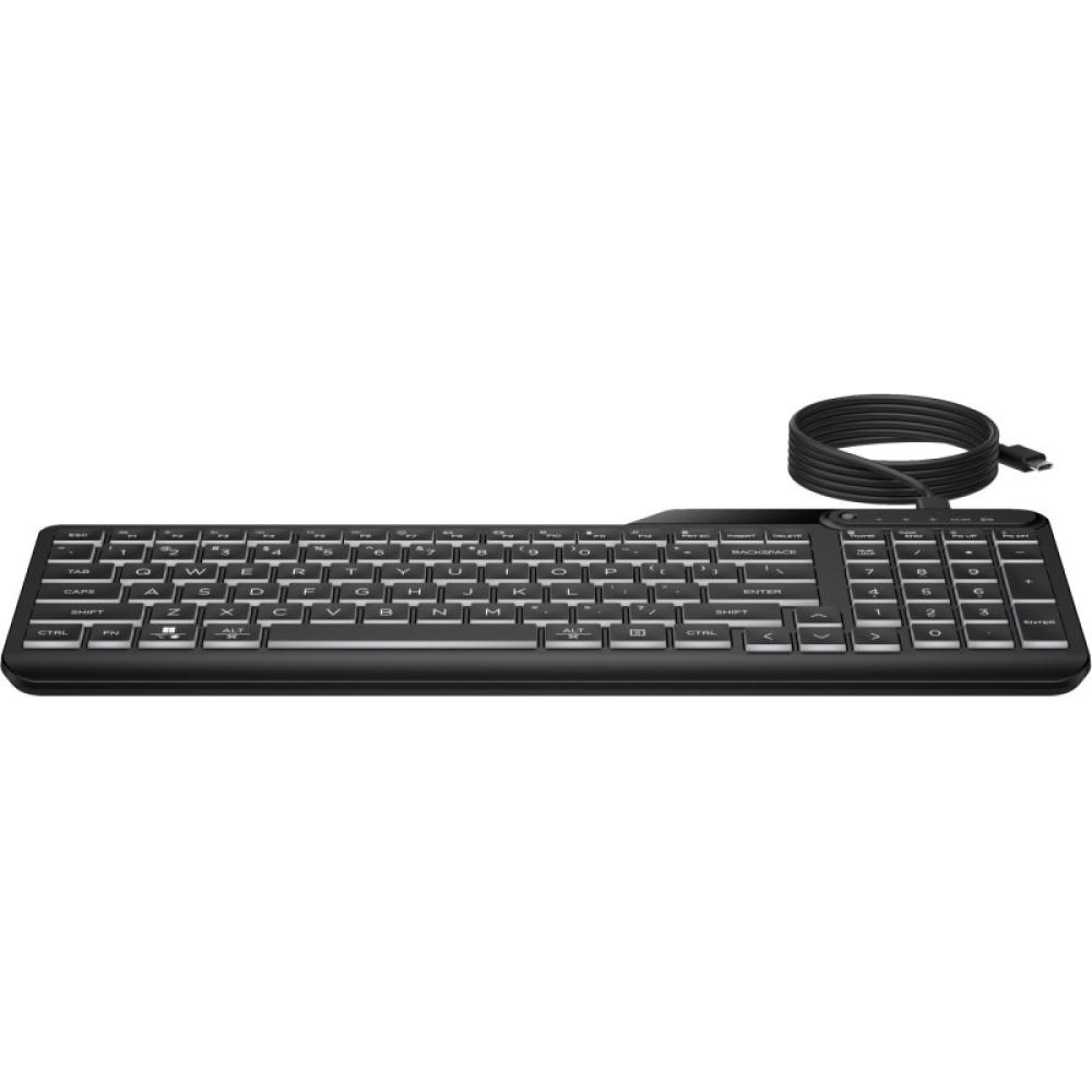 HP - Teclado con cable retroiluminado multidispositivo 405