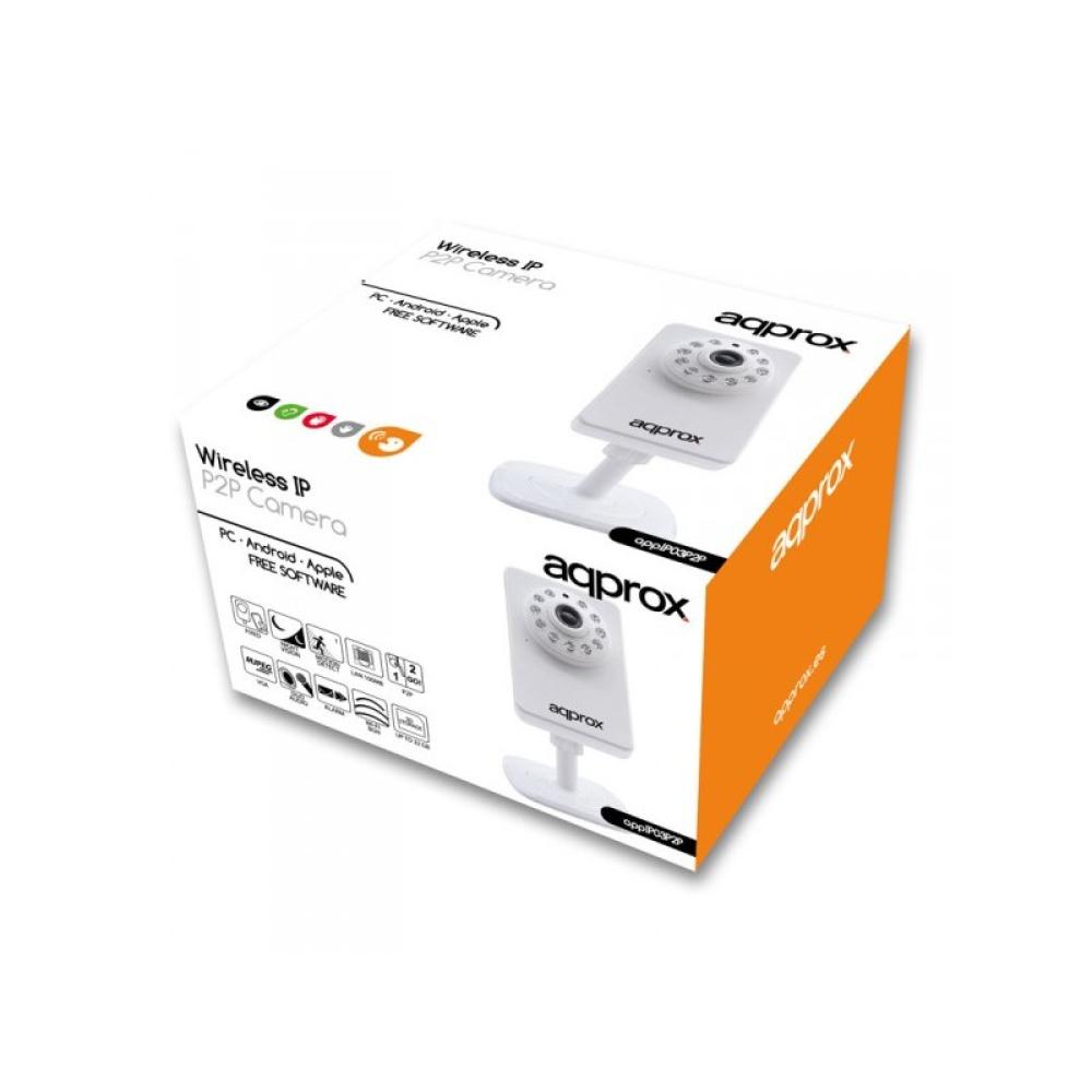 Approx - APPIP03P2P cámara de vigilancia Cubo Cámara de seguridad IP Interior 640 x 480 Pixeles Escritorio