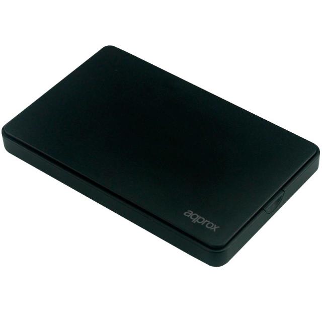 Approx - APPHDD300B caja para disco duro externo 2.5" Caja de disco duro (HDD) Negro
