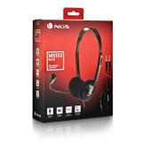 NGS - MS103 MAX Auriculares Alámbrico Diadema Llamadas/Música Negro