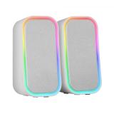 Mars Gaming - MS-OM, Altavoces Gaming 20W, Iluminación Dinámica RGB, Altavoces Bluetooth 5.3 + AUX-IN, Caja de Control d - MSOMW