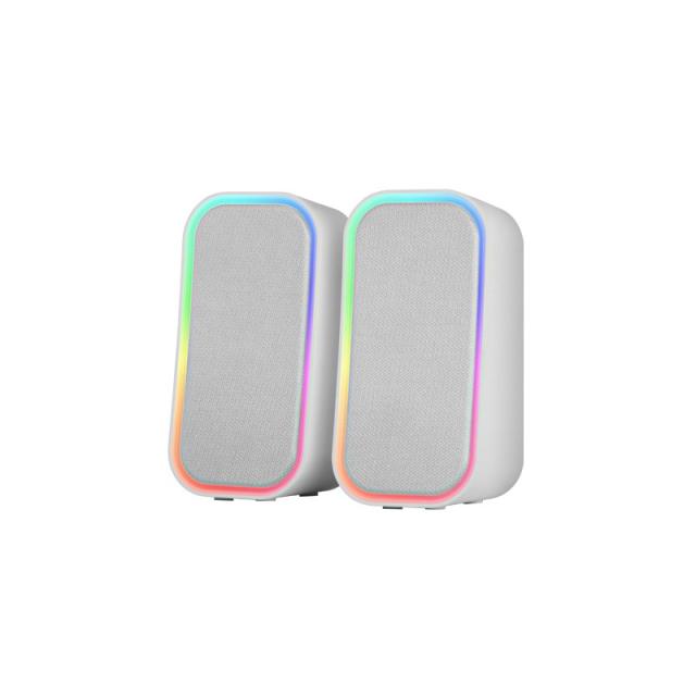 Mars Gaming - MS-OM, Altavoces Gaming 20W, Iluminación Dinámica RGB, Altavoces Bluetooth 5.3 + AUX-IN, Caja de Control d - MSOMW