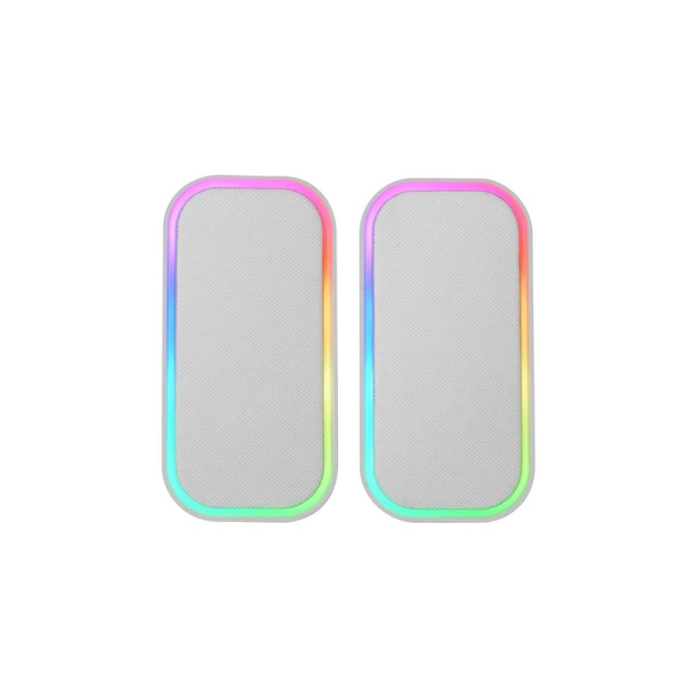 Mars Gaming - MS-OM, Altavoces Gaming 20W, Iluminación Dinámica RGB, Altavoces Bluetooth 5.3 + AUX-IN, Caja de Control d - MSOMW