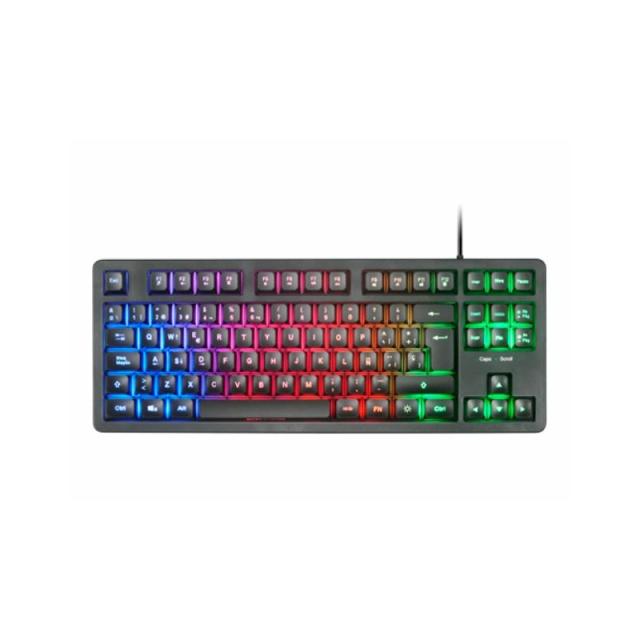 Mars Gaming - MK023, Teclado Gaming TKL, Tecnología Híbrida H-Mech, Iluminación FRGB Rainbow, Anti-ghosting, Compatibi - MK023ES