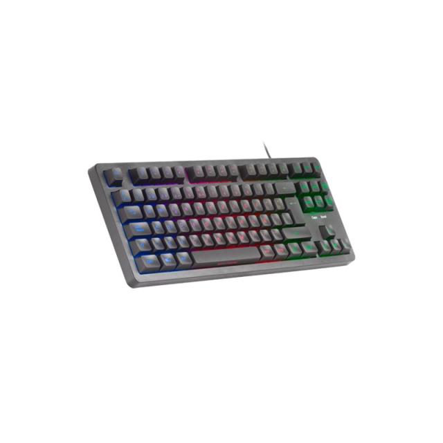 Mars Gaming - MK023, Teclado Gaming TKL, Tecnología Híbrida H-Mech, Iluminación FRGB Rainbow, Anti-ghosting, Compatibi - MK023ES