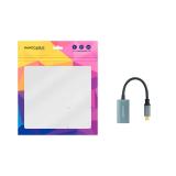 Nanocable - Conversor USB-C a DisplayPort 8K Aluminio, 15 cm, Gris