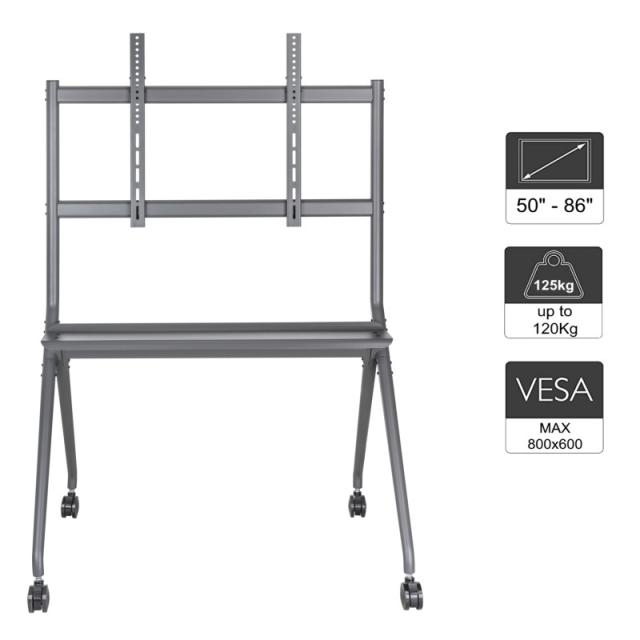 Ewent - EW1542 soporte para pantalla de señalización 2,18 m (86") Negro