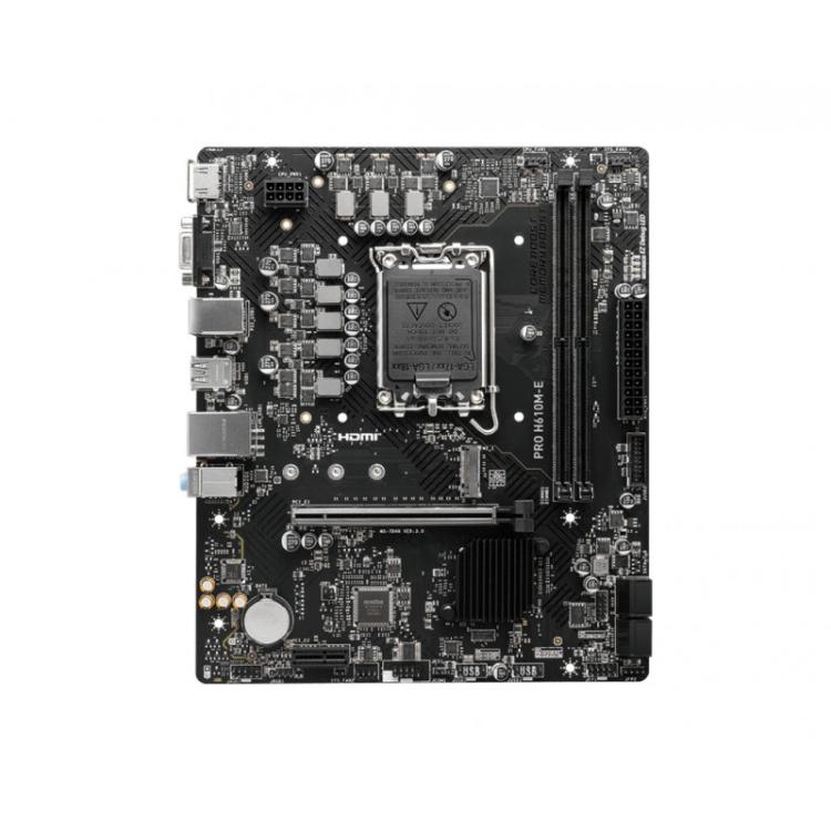 MSI - PRO H610M-E placa base Intel H610 LGA 1700 micro ATX