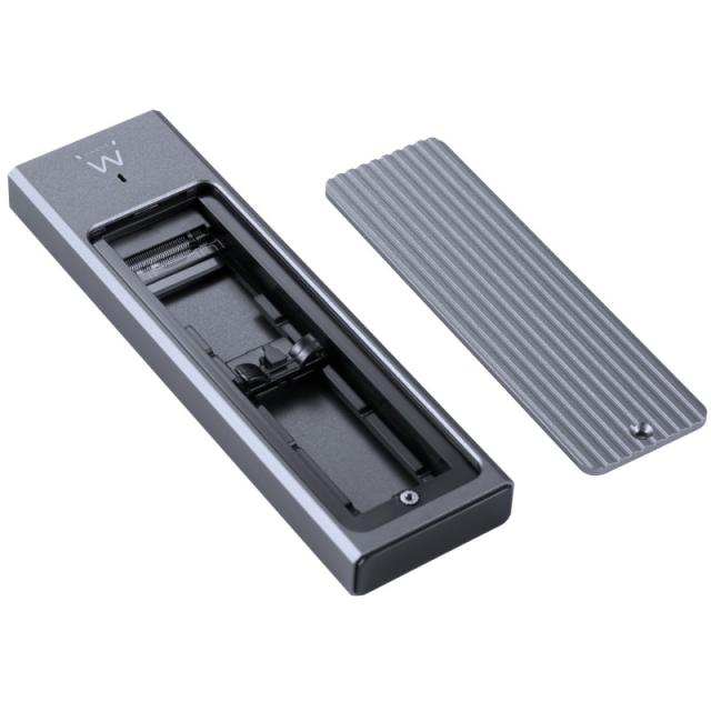 Ewent - EW7022 caja para disco duro externo Caja externa para unidad de estado sólido (SSD) Gris M.2