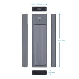 Ewent - EW7022 caja para disco duro externo Caja externa para unidad de estado sólido (SSD) Gris M.2