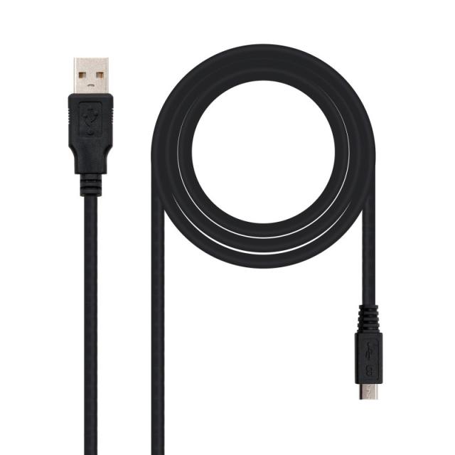 Nanocable - CABLE USB 2.0, TIPO A/M-MICRO USB B/M, 1.8 M