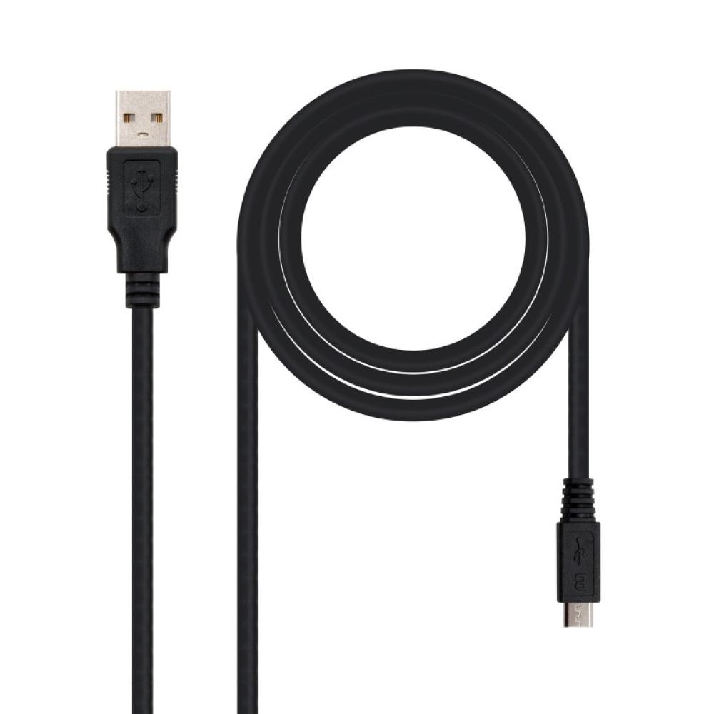 Nanocable - CABLE USB 2.0, TIPO A/M-MICRO USB B/M, 1.8 M