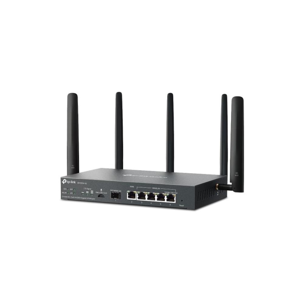 TP-Link - Omada ER706W-4G router inalámbrico Gigabit Ethernet Doble banda (2,4 GHz / 5 GHz) Negro