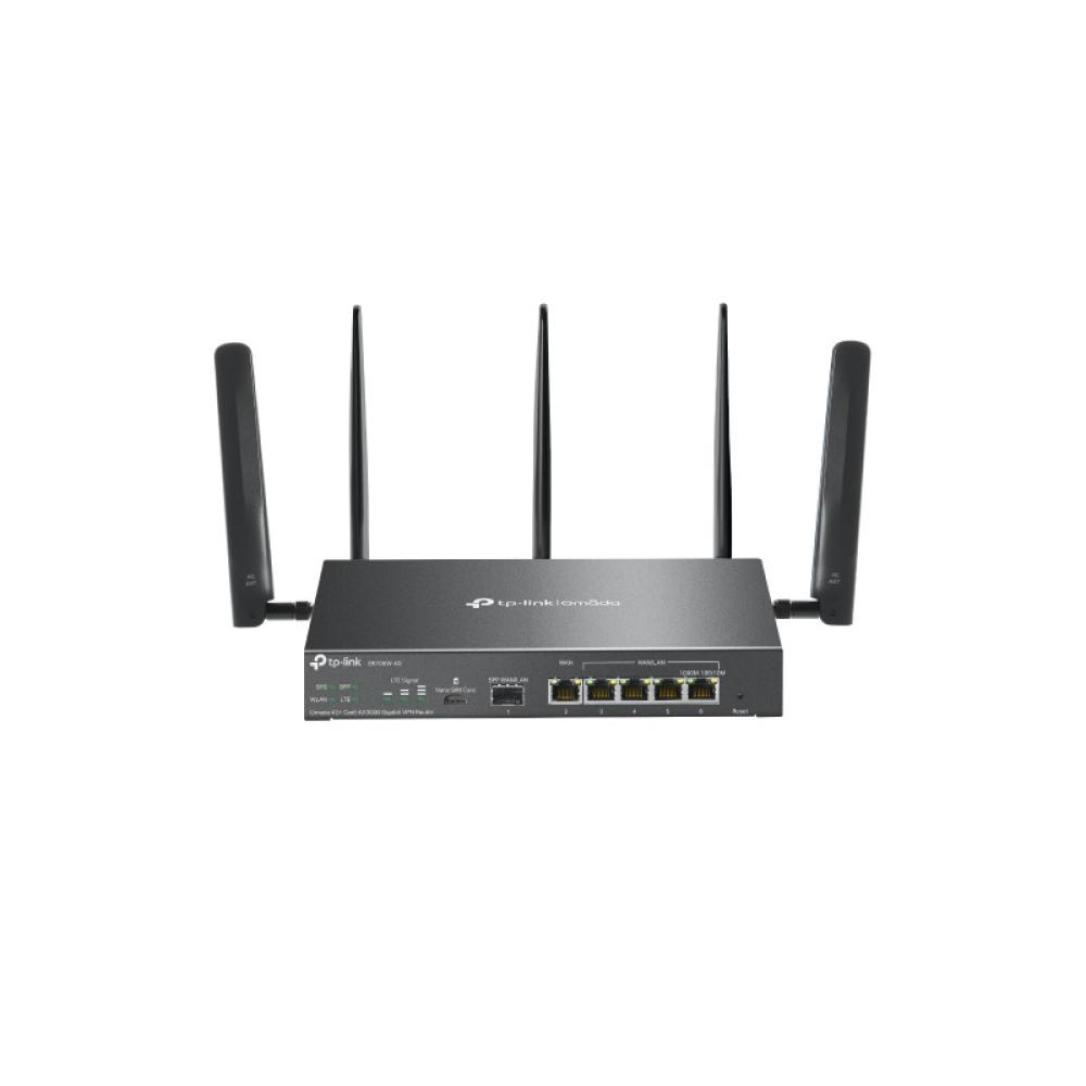 TP-Link - Omada ER706W-4G router inalámbrico Gigabit Ethernet Doble banda (2,4 GHz / 5 GHz) Negro