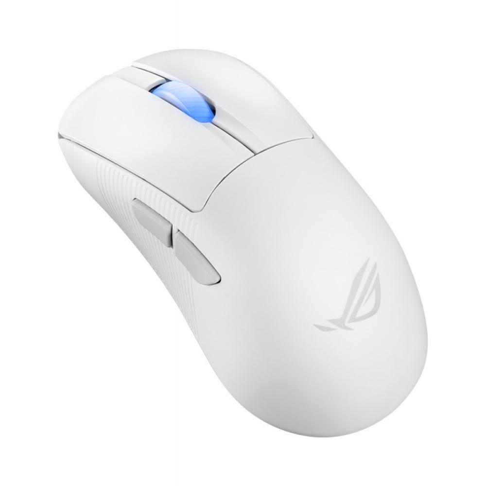 ASUS - ROG Keris II Ace Wireless AimPoint White ratón Juego mano derecha RF Wireless + Bluetooth + USB Type-A Óptico 42000 DPI