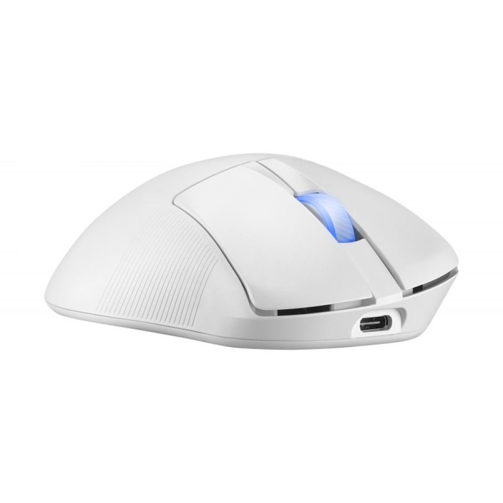 ASUS - ROG Keris II Ace Wireless AimPoint White ratón Juego mano derecha RF Wireless + Bluetooth + USB Type-A Óptico 42000 DPI
