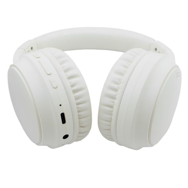 CoolBox - AURICULARES BLUETOOTH 5.3 AIR40 CANCELACION RUIDO ANC BEIGE DIADEMA PLEGABLES