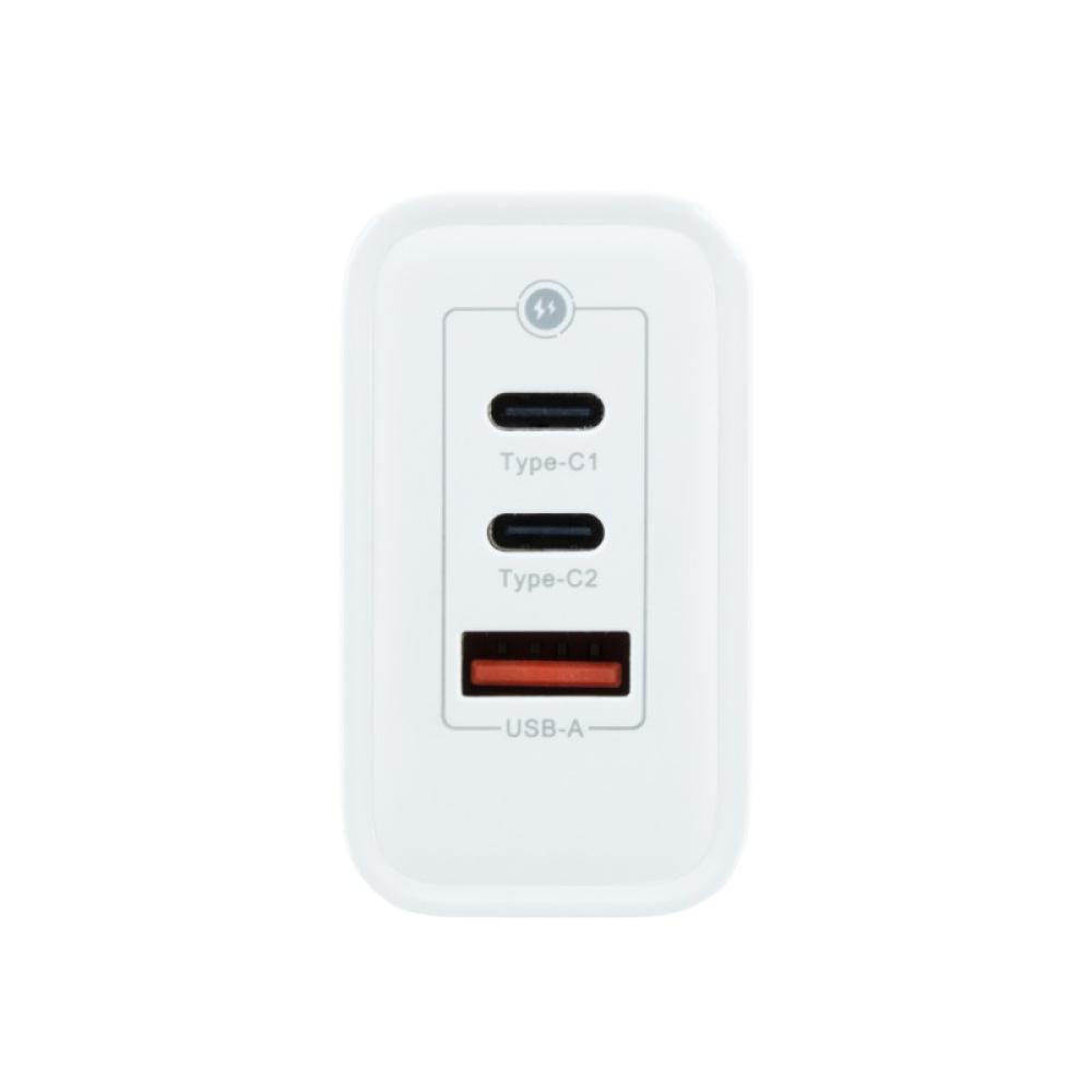 CoolBox - CARGADOR GAN 65W USB-C/USB-C/USB-A PARED