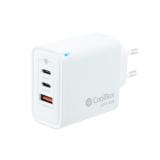 CoolBox - CARGADOR GAN 65W USB-C/USB-C/USB-A PARED