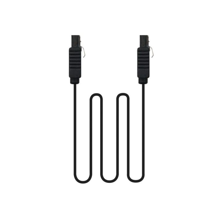 Nanocable - CABLE SATA III DATOS 6G CON ANCLAJES, NEGRO, 0.5 M