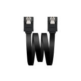 Nanocable - CABLE SATA III DATOS 6G CON ANCLAJES, NEGRO, 0.5 M