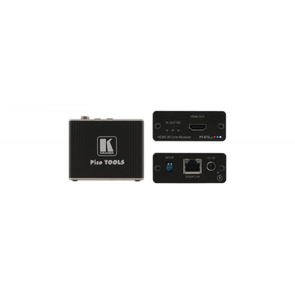 Kramer Electronics - PT-872XR Transmisor y receptor de señales AV Negro