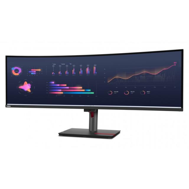 Lenovo - ThinkVision P49w-30 LED display 124,5 cm (49") 5120 x 1440 Pixeles DQHD Negro