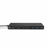 Kensington - Replicador de puertos SD4842P EQ con USB-C de 10 Gbps con tres salidas de vídeo y 100 W PD