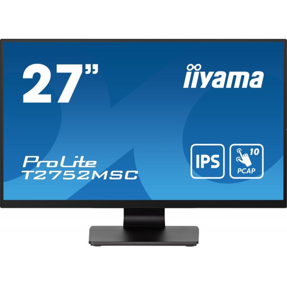 iiyama - ProLite T2752MSC-B1 pantalla para PC 68,6 cm (27") 1920 x 1080 Pixeles Full HD LED Pantalla táctil Negro
