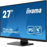iiyama - ProLite T2752MSC-B1 pantalla para PC 68,6 cm (27") 1920 x 1080 Pixeles Full HD LED Pantalla táctil Negro