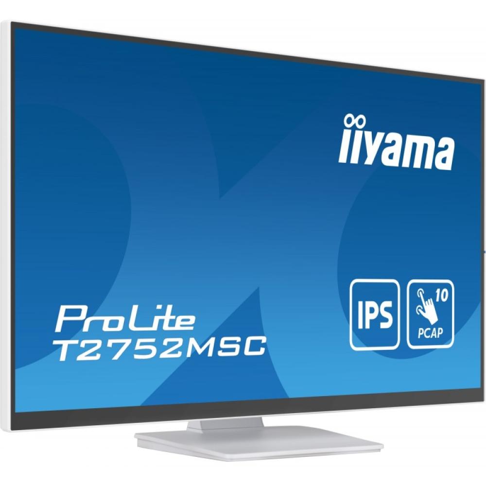 iiyama - ProLite T2752MSC-W1 pantalla para PC 68,6 cm (27") 1920 x 1080 Pixeles Full HD LED Pantalla táctil Blanco