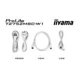 iiyama - ProLite T2752MSC-W1 pantalla para PC 68,6 cm (27") 1920 x 1080 Pixeles Full HD LED Pantalla táctil Blanco