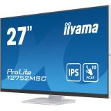 iiyama - ProLite T2752MSC-W1 pantalla para PC 68,6 cm (27") 1920 x 1080 Pixeles Full HD LED Pantalla táctil Blanco
