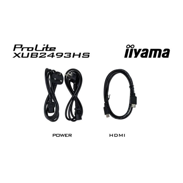 iiyama - ProLite XUB2493HS-B6 pantalla para PC 60,5 cm (23.8") 1920 x 1080 Pixeles Full HD LED Negro