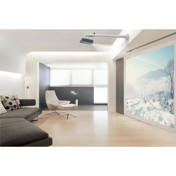 Neomounts - BEAMER-W100SILVER Soporte de pared para proyector - prof. 73-123 cm - movimiento completo