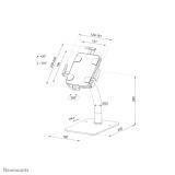 Neomounts - DS15-625WH1 Soporte de escritorio para tablet 7.9-11" - bloqueable - universal