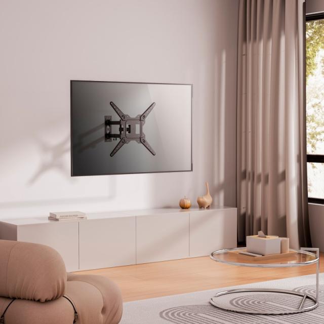 AISENS - Soporte Eco Giratorio, Inclinable Para Monitor/TV 30kg (3 Pivotes) De 23-55, Negro